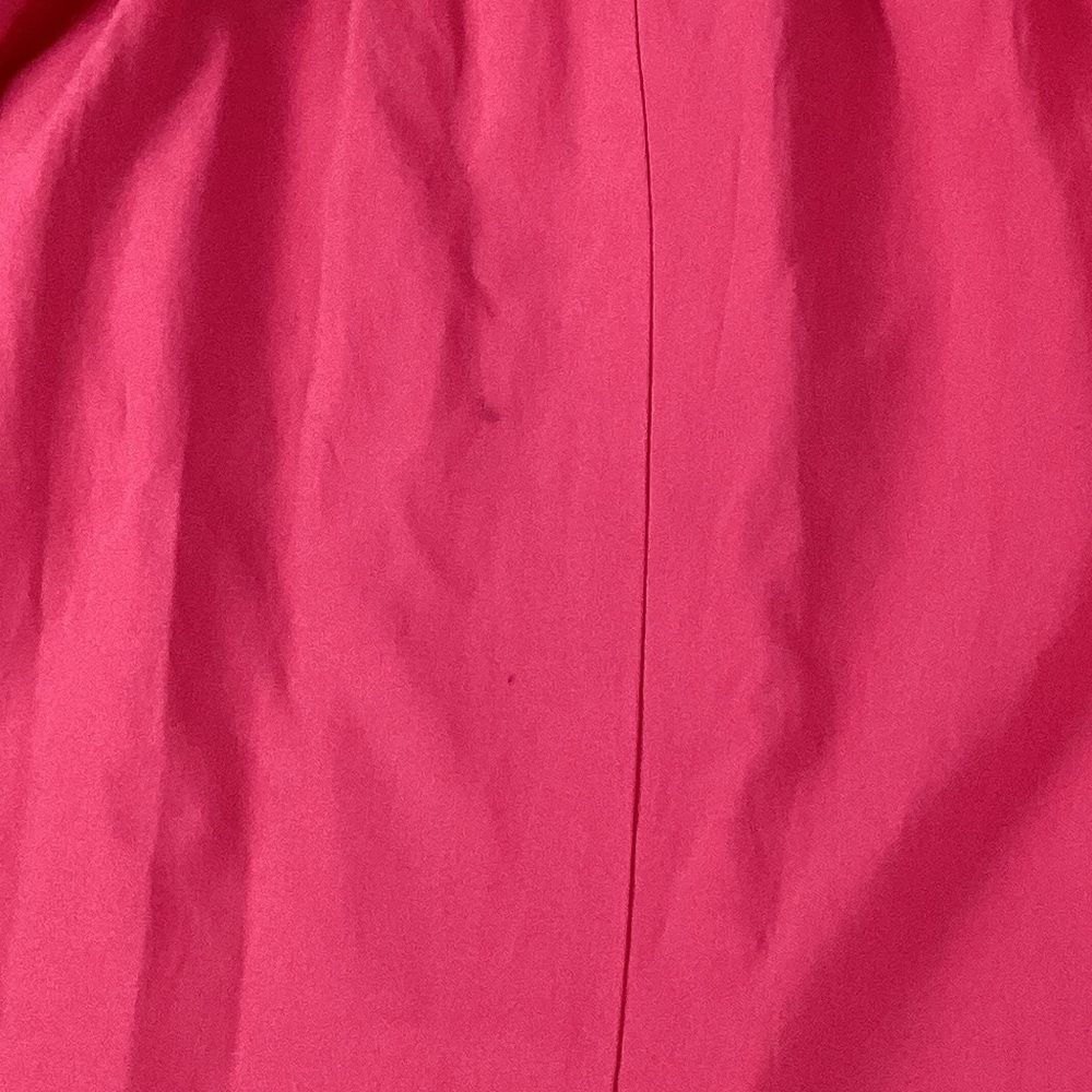 BROCHU WALKER Havana Dress M Hot Pink Tiered Midi Shirtdress Puff Sleeve - Picture 8 of 11